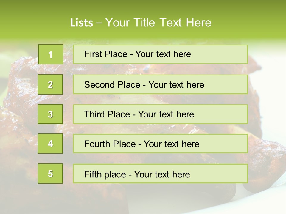 Fried Chicken Legs PowerPoint Template