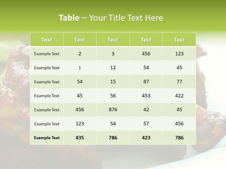 Fried Chicken Legs PowerPoint Template