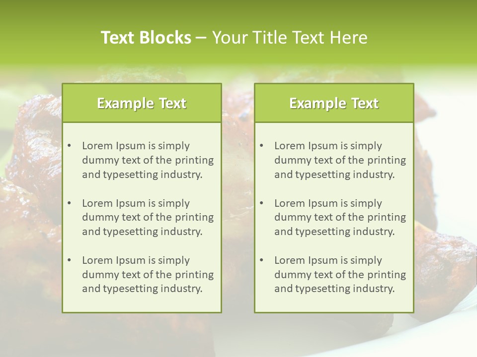 Fried Chicken Legs PowerPoint Template