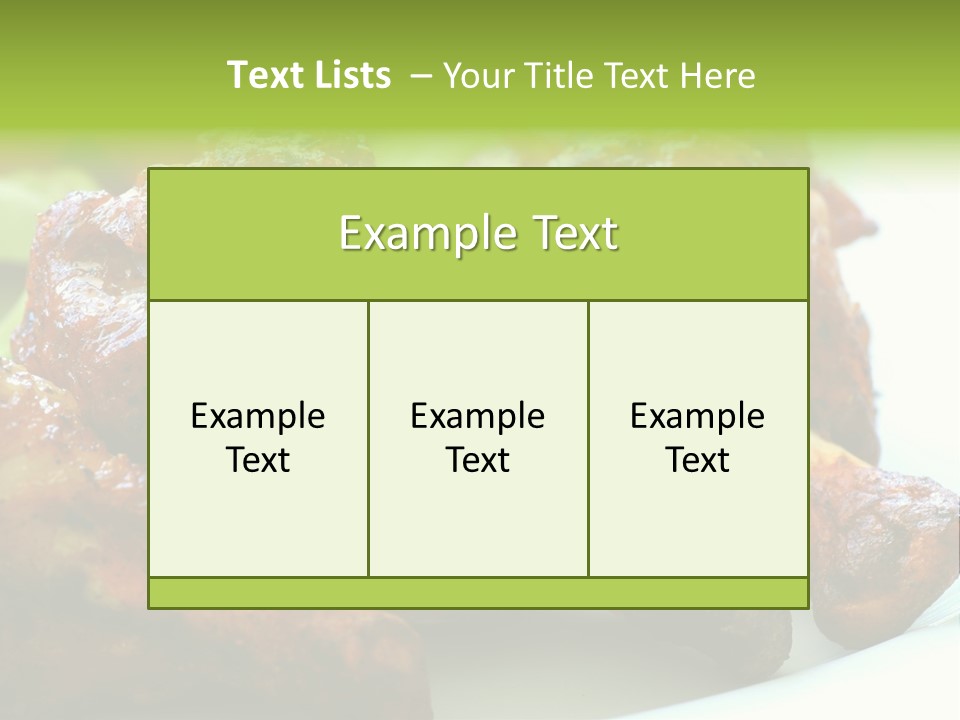 Fried Chicken Legs PowerPoint Template