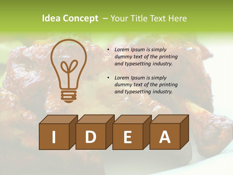 Fried Chicken Legs PowerPoint Template