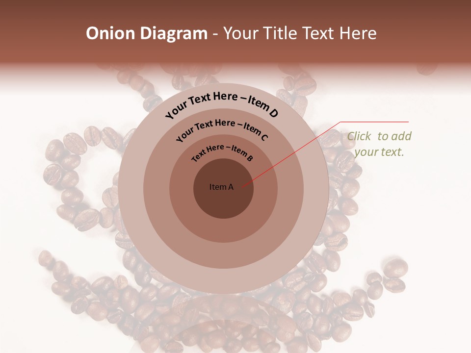 A Pile Of Coffee Beans On A White Surface PowerPoint Template