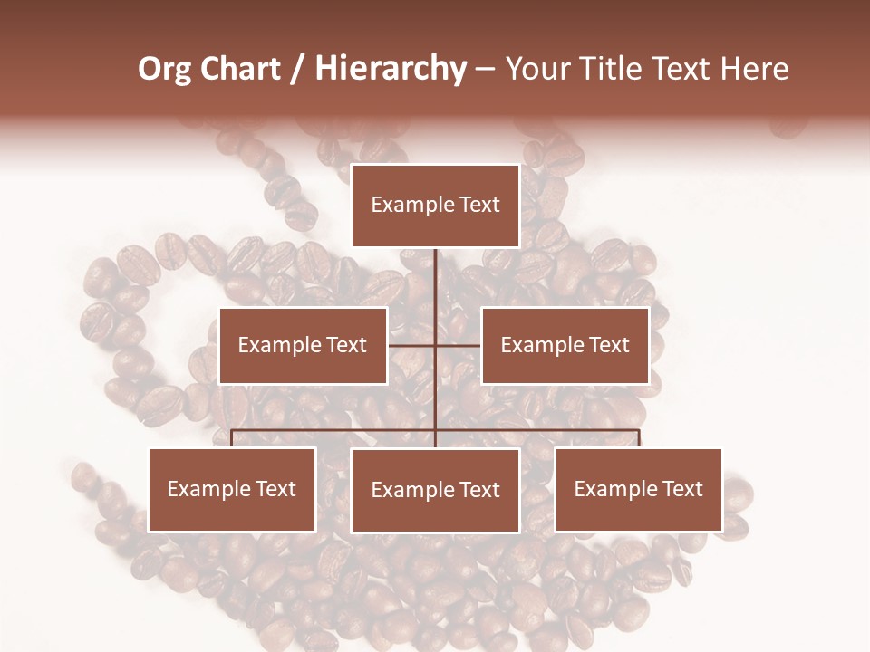 A Pile Of Coffee Beans On A White Surface PowerPoint Template