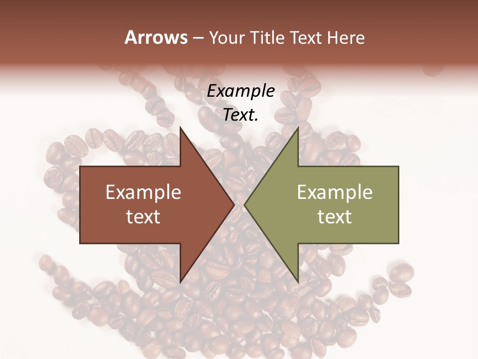 A Pile Of Coffee Beans On A White Surface PowerPoint Template