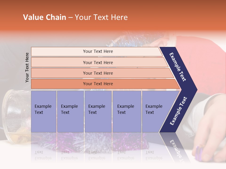A Man In A Santa Hat Sleeping Next To A Bottle PowerPoint Template