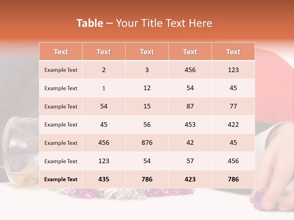 A Man In A Santa Hat Sleeping Next To A Bottle PowerPoint Template