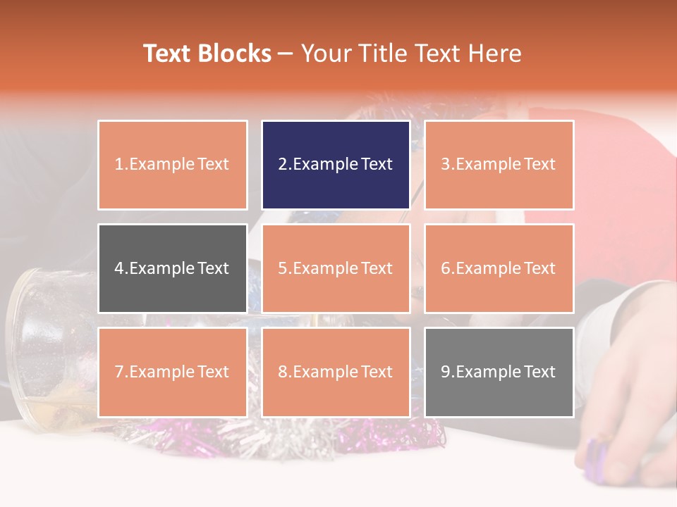 A Man In A Santa Hat Sleeping Next To A Bottle PowerPoint Template