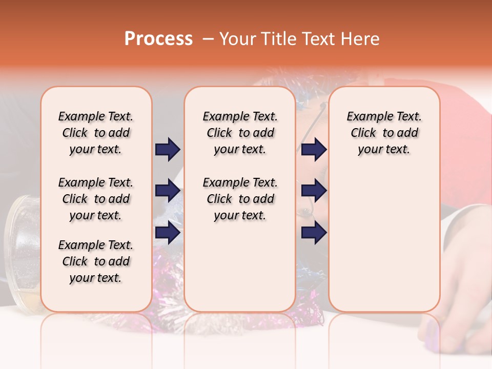 A Man In A Santa Hat Sleeping Next To A Bottle PowerPoint Template