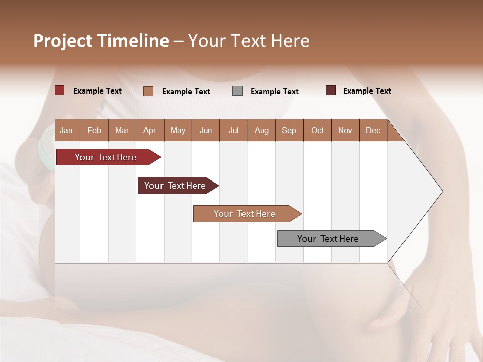 A Woman Sitting On A Bed Holding A Jar Of Cream PowerPoint Template