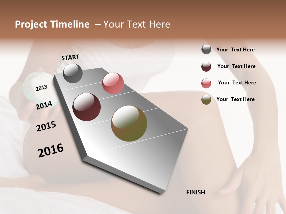 A Woman Sitting On A Bed Holding A Jar Of Cream PowerPoint Template