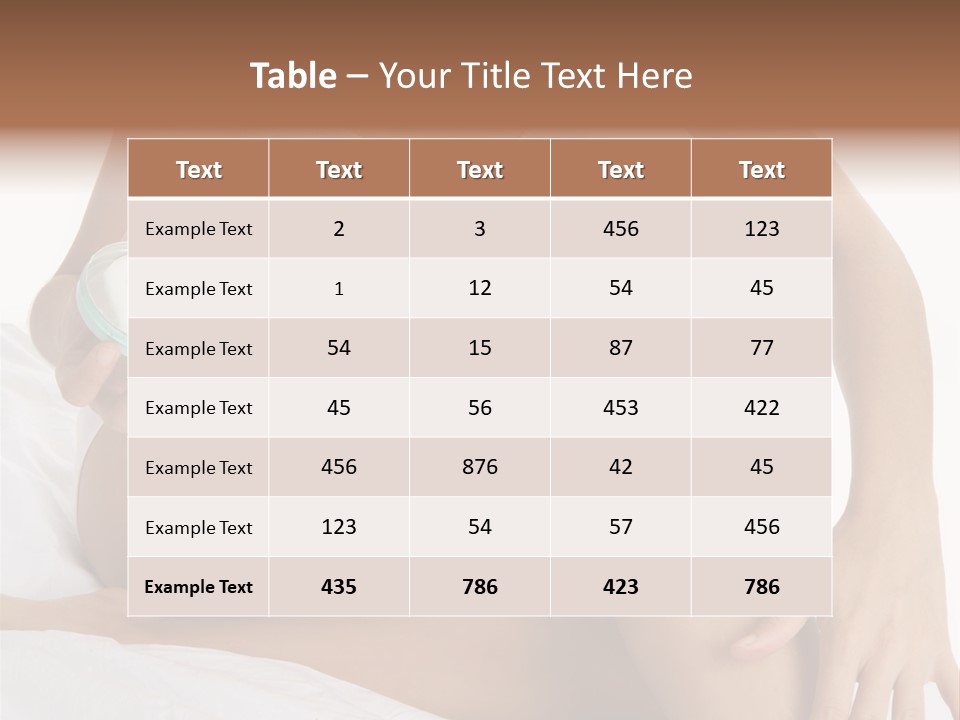 A Woman Sitting On A Bed Holding A Jar Of Cream PowerPoint Template