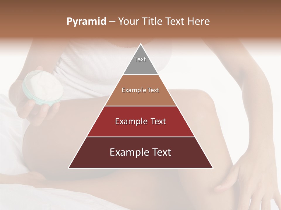 A Woman Sitting On A Bed Holding A Jar Of Cream PowerPoint Template