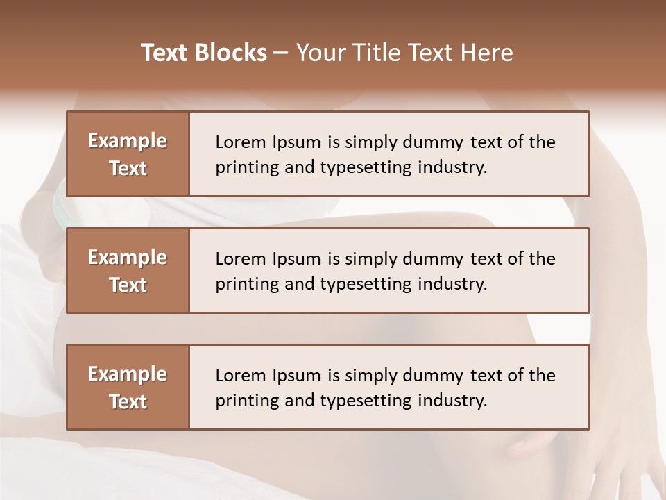 A Woman Sitting On A Bed Holding A Jar Of Cream PowerPoint Template