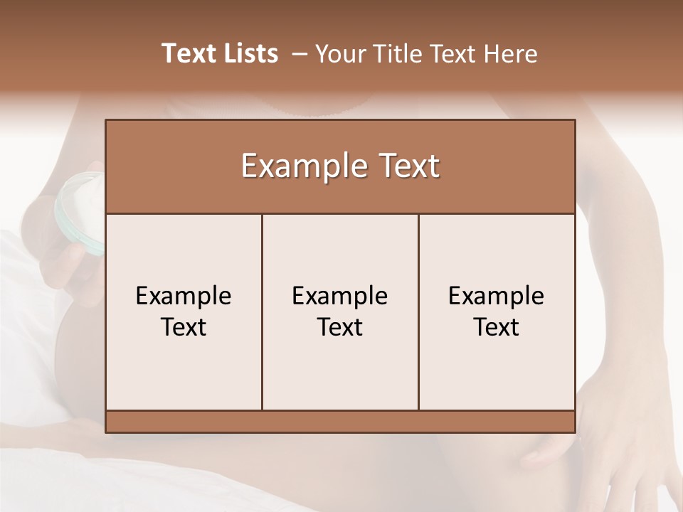 A Woman Sitting On A Bed Holding A Jar Of Cream PowerPoint Template