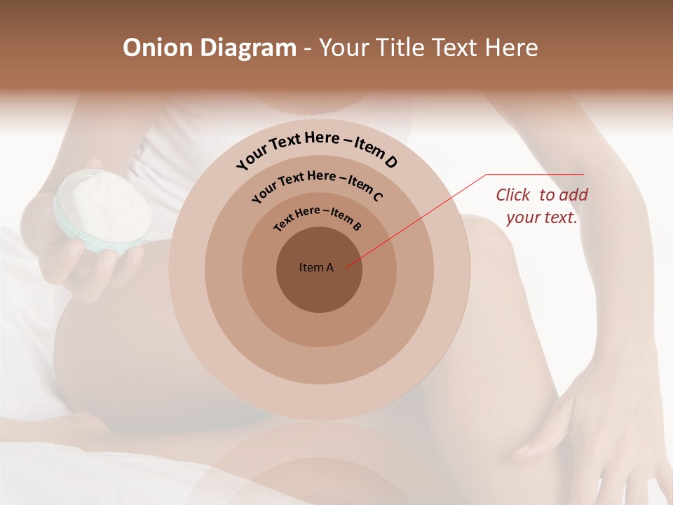 A Woman Sitting On A Bed Holding A Jar Of Cream PowerPoint Template