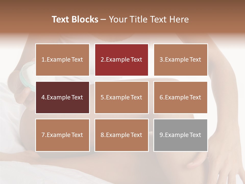 A Woman Sitting On A Bed Holding A Jar Of Cream PowerPoint Template