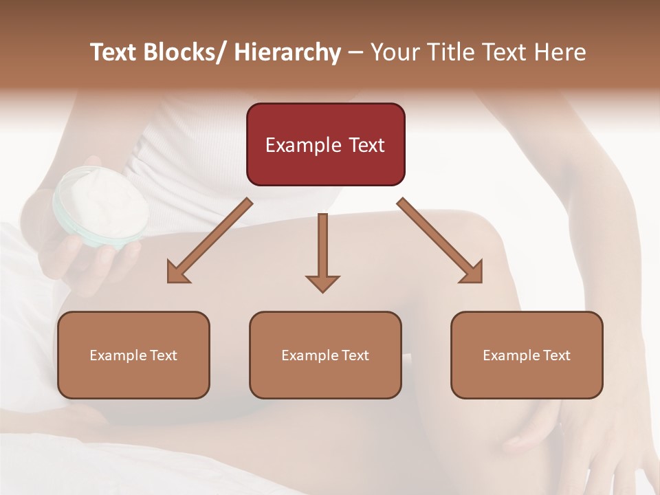 A Woman Sitting On A Bed Holding A Jar Of Cream PowerPoint Template