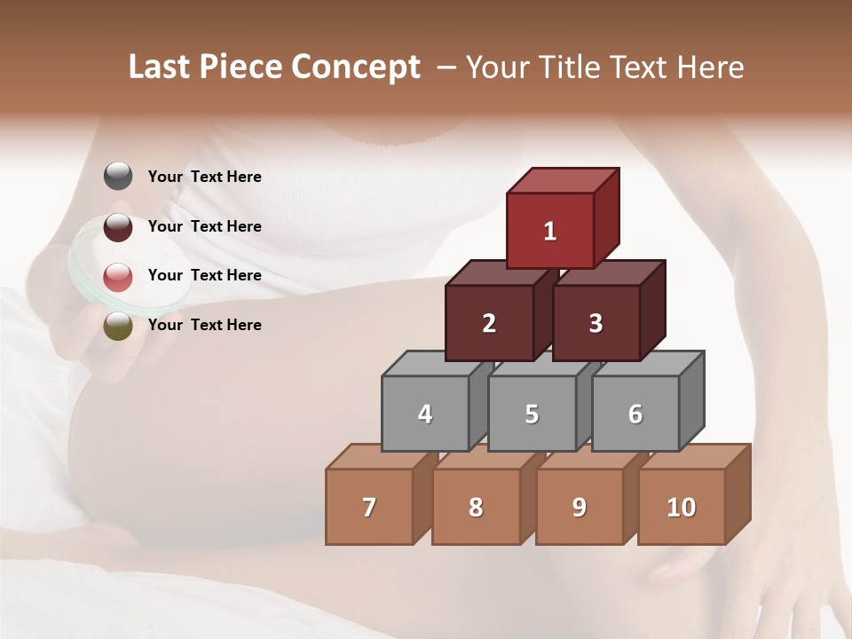 A Woman Sitting On A Bed Holding A Jar Of Cream PowerPoint Template