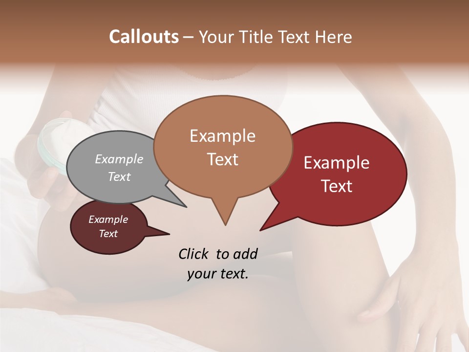 A Woman Sitting On A Bed Holding A Jar Of Cream PowerPoint Template