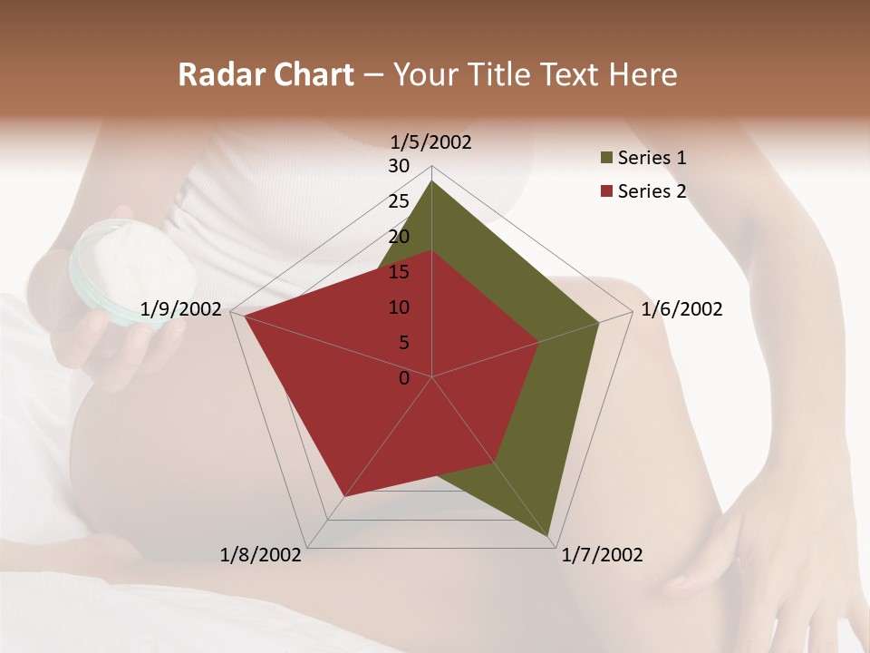 A Woman Sitting On A Bed Holding A Jar Of Cream PowerPoint Template