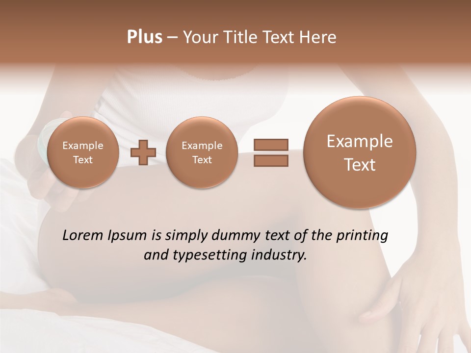 A Woman Sitting On A Bed Holding A Jar Of Cream PowerPoint Template