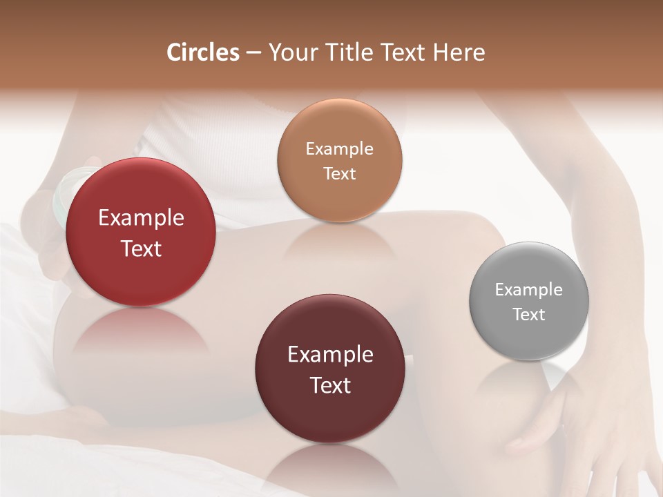 A Woman Sitting On A Bed Holding A Jar Of Cream PowerPoint Template