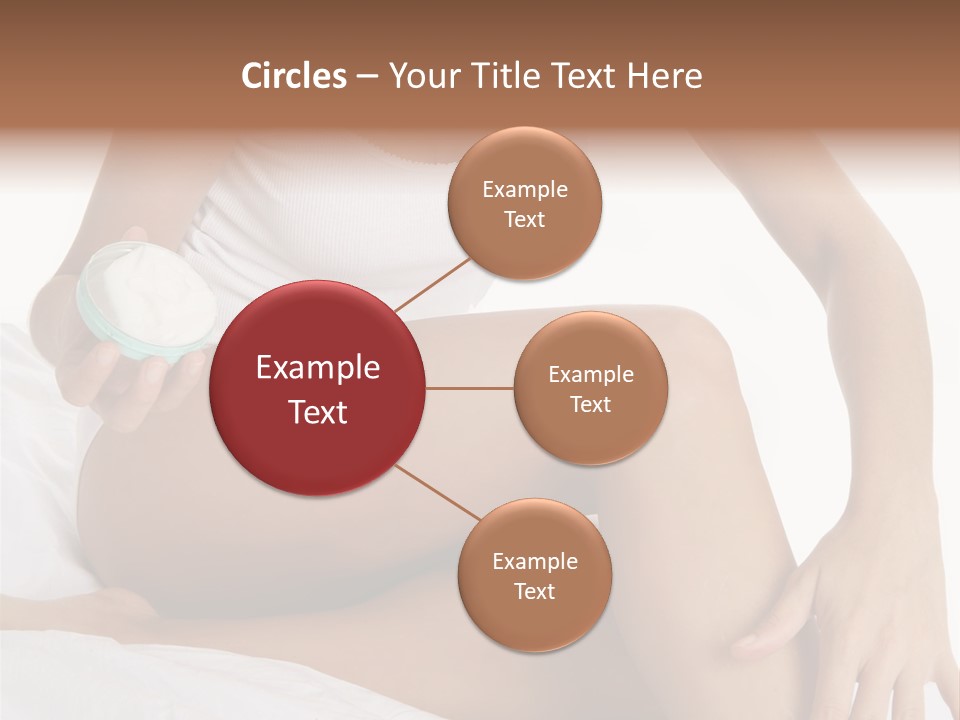 A Woman Sitting On A Bed Holding A Jar Of Cream PowerPoint Template