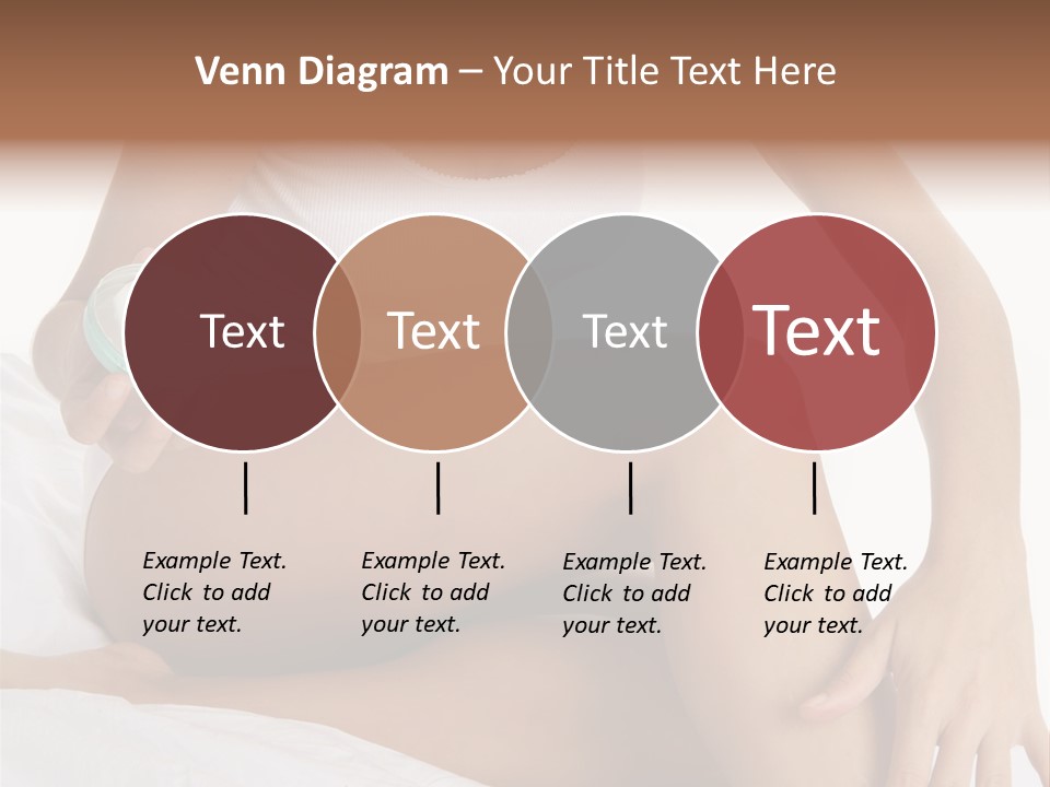 A Woman Sitting On A Bed Holding A Jar Of Cream PowerPoint Template