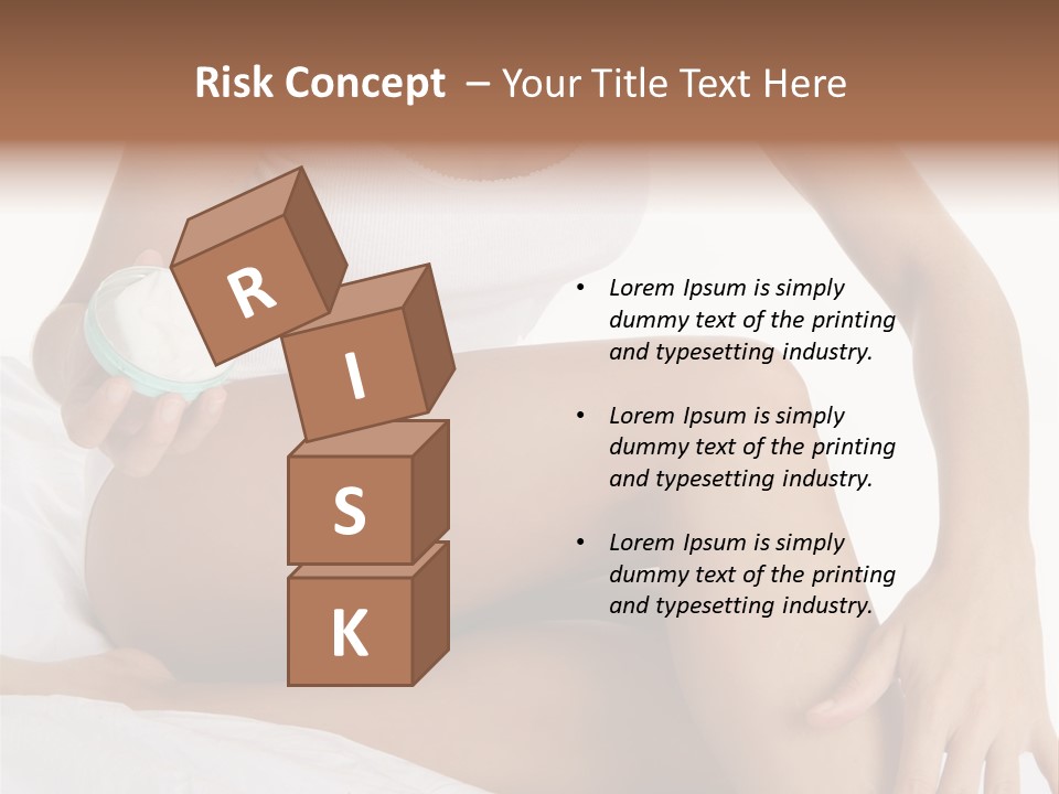 A Woman Sitting On A Bed Holding A Jar Of Cream PowerPoint Template