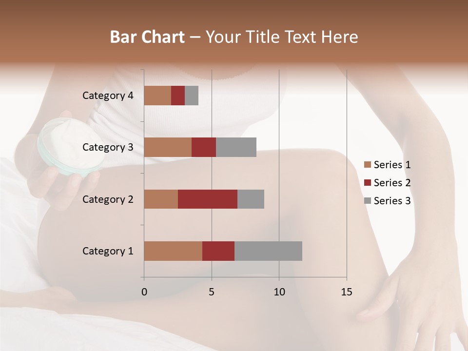 A Woman Sitting On A Bed Holding A Jar Of Cream PowerPoint Template