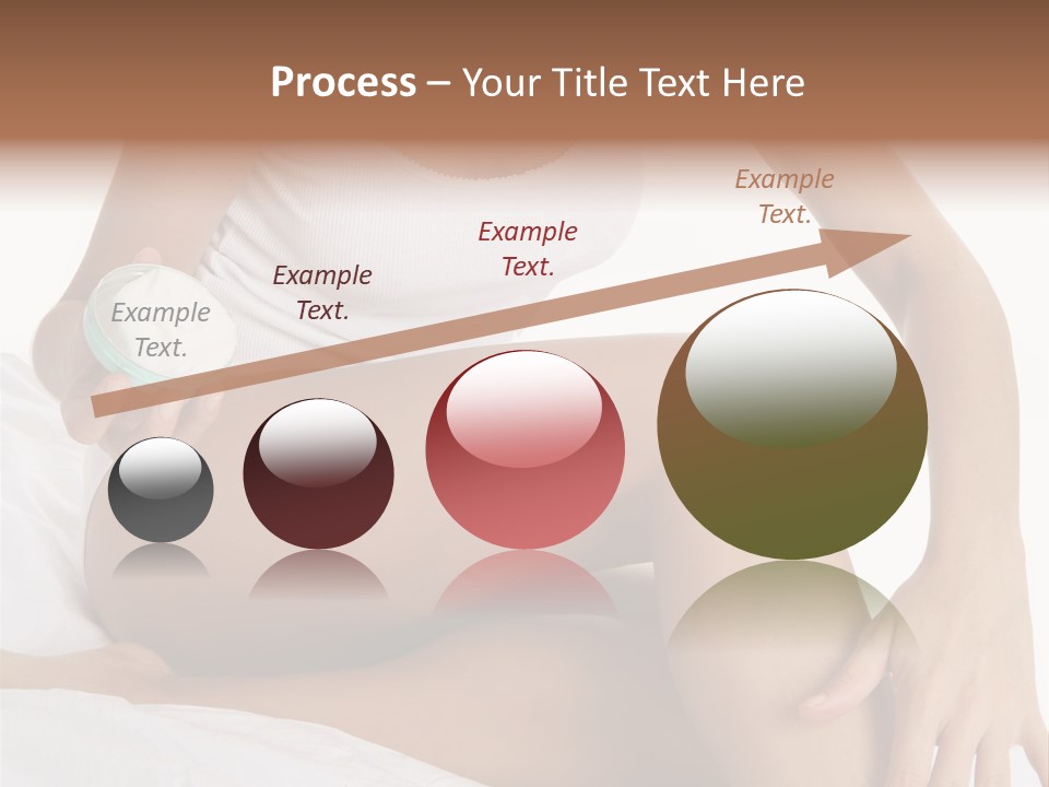 A Woman Sitting On A Bed Holding A Jar Of Cream PowerPoint Template