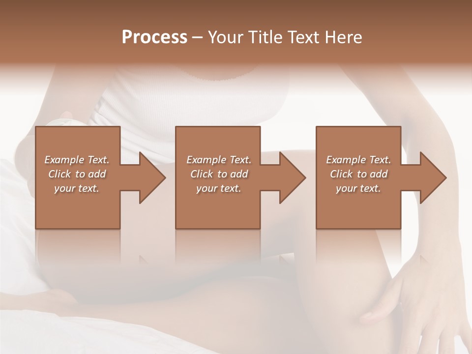 A Woman Sitting On A Bed Holding A Jar Of Cream PowerPoint Template
