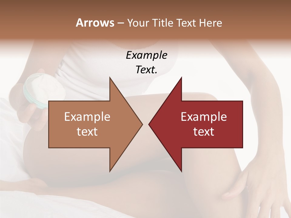 A Woman Sitting On A Bed Holding A Jar Of Cream PowerPoint Template