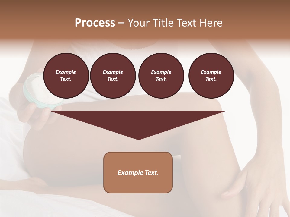 A Woman Sitting On A Bed Holding A Jar Of Cream PowerPoint Template