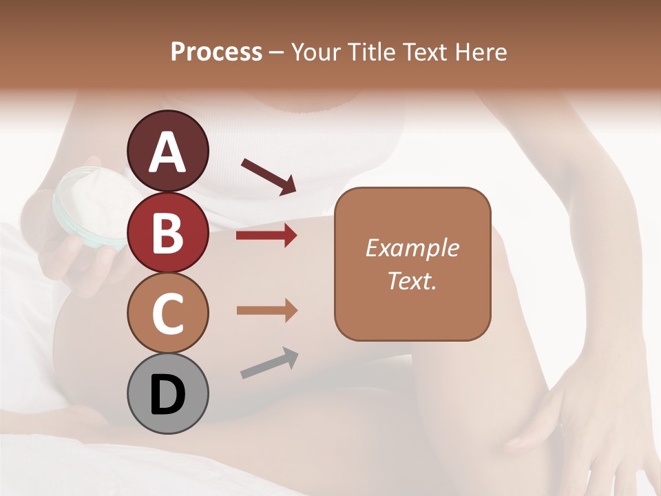 A Woman Sitting On A Bed Holding A Jar Of Cream PowerPoint Template