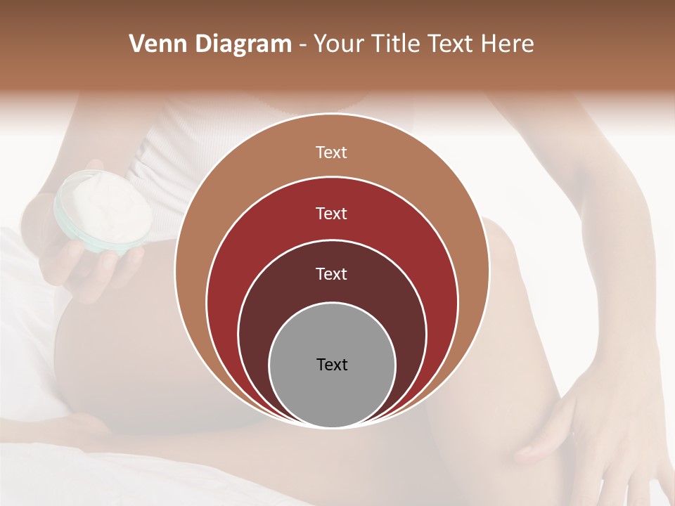A Woman Sitting On A Bed Holding A Jar Of Cream PowerPoint Template