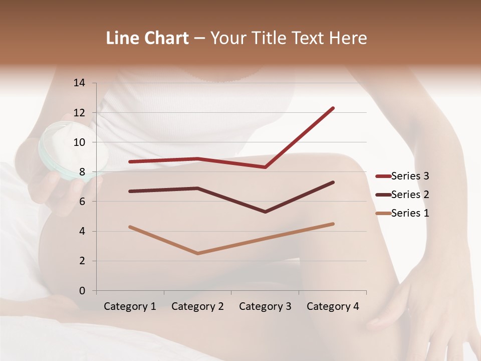 A Woman Sitting On A Bed Holding A Jar Of Cream PowerPoint Template