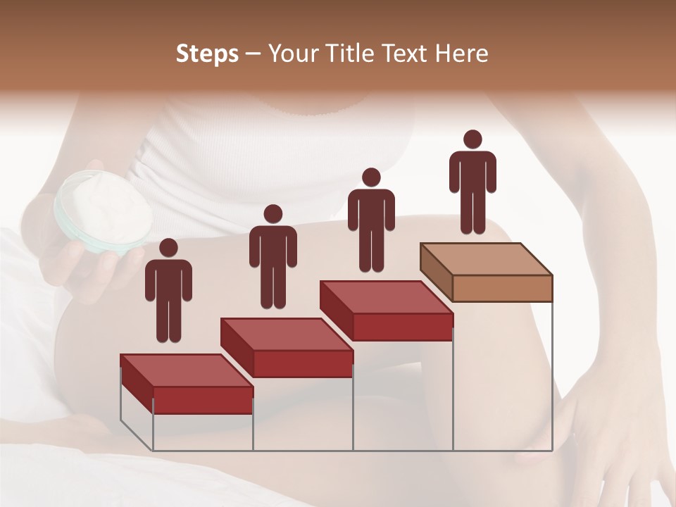 A Woman Sitting On A Bed Holding A Jar Of Cream PowerPoint Template