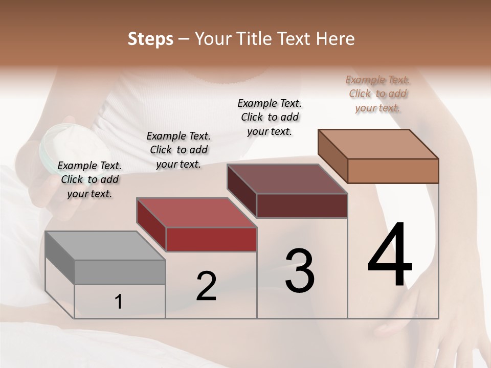 A Woman Sitting On A Bed Holding A Jar Of Cream PowerPoint Template