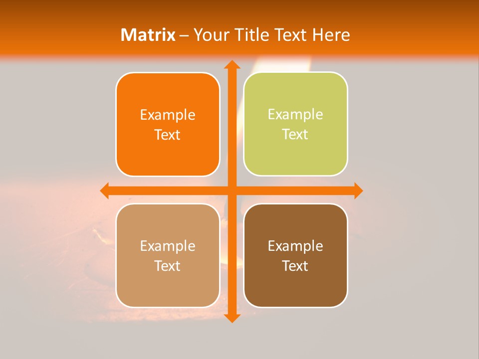 A Lit Candle With A Black Background PowerPoint Template