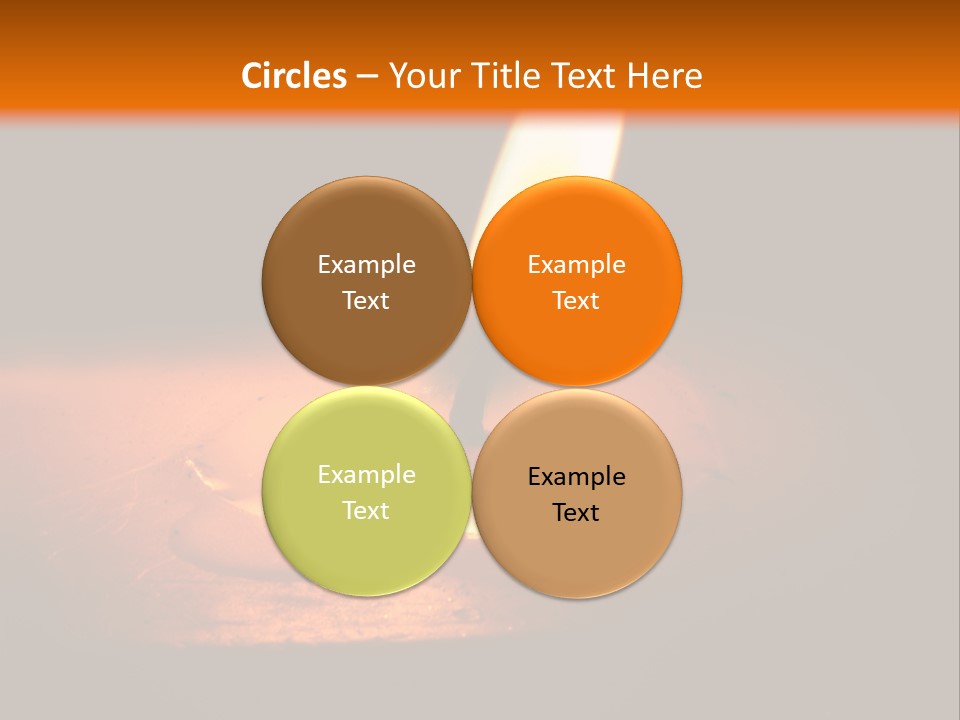 A Lit Candle With A Black Background PowerPoint Template