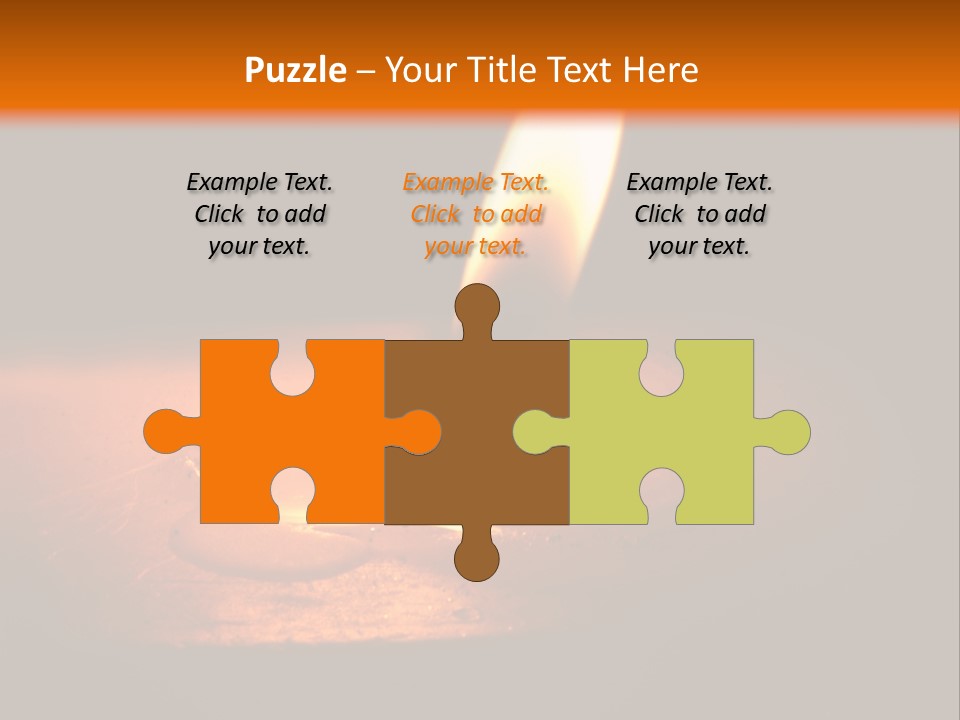 A Lit Candle With A Black Background PowerPoint Template