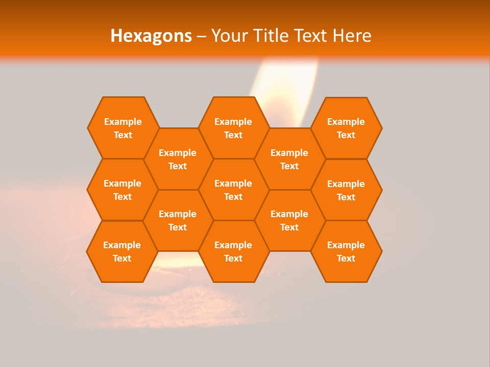 A Lit Candle With A Black Background PowerPoint Template