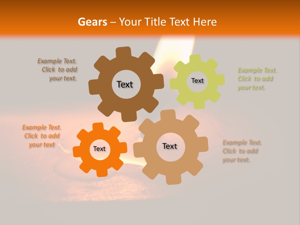 A Lit Candle With A Black Background PowerPoint Template