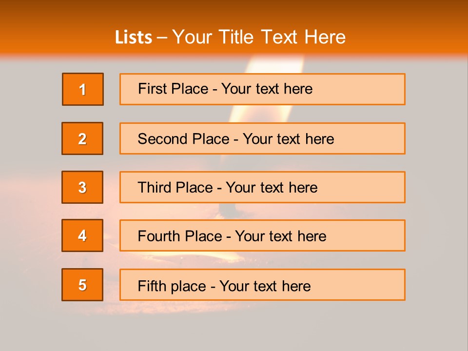 A Lit Candle With A Black Background PowerPoint Template