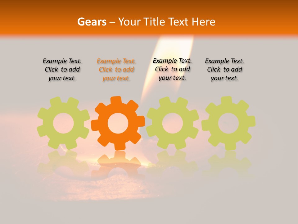 A Lit Candle With A Black Background PowerPoint Template