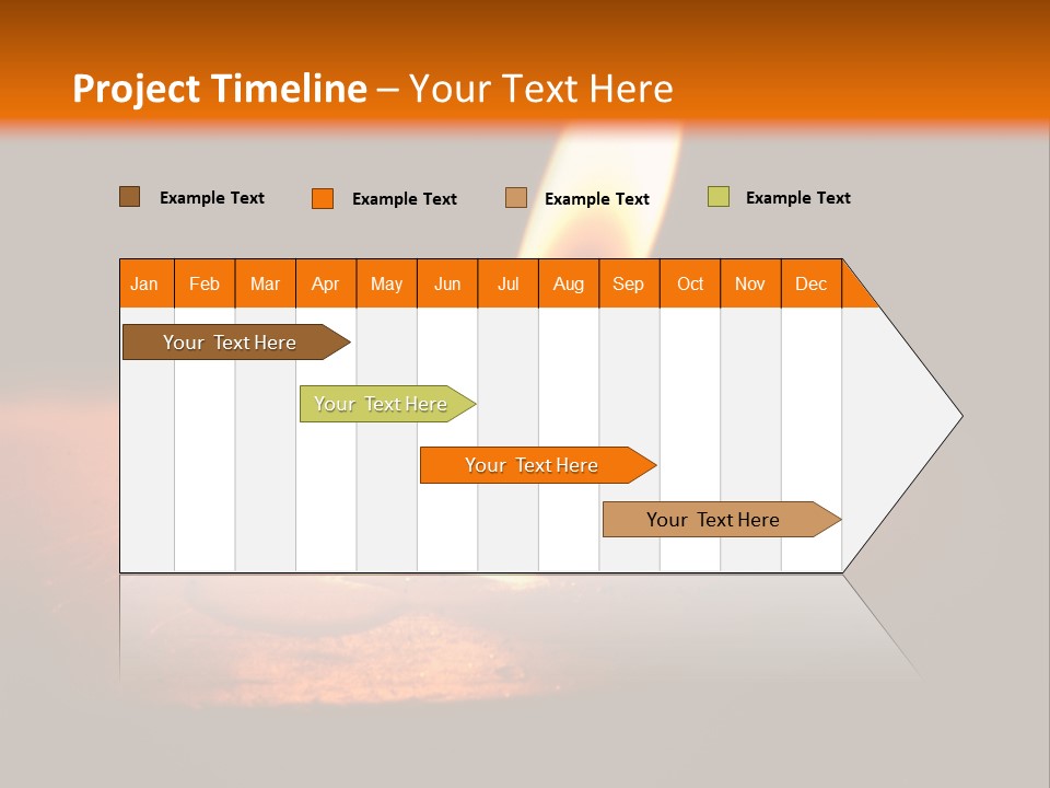 A Lit Candle With A Black Background PowerPoint Template