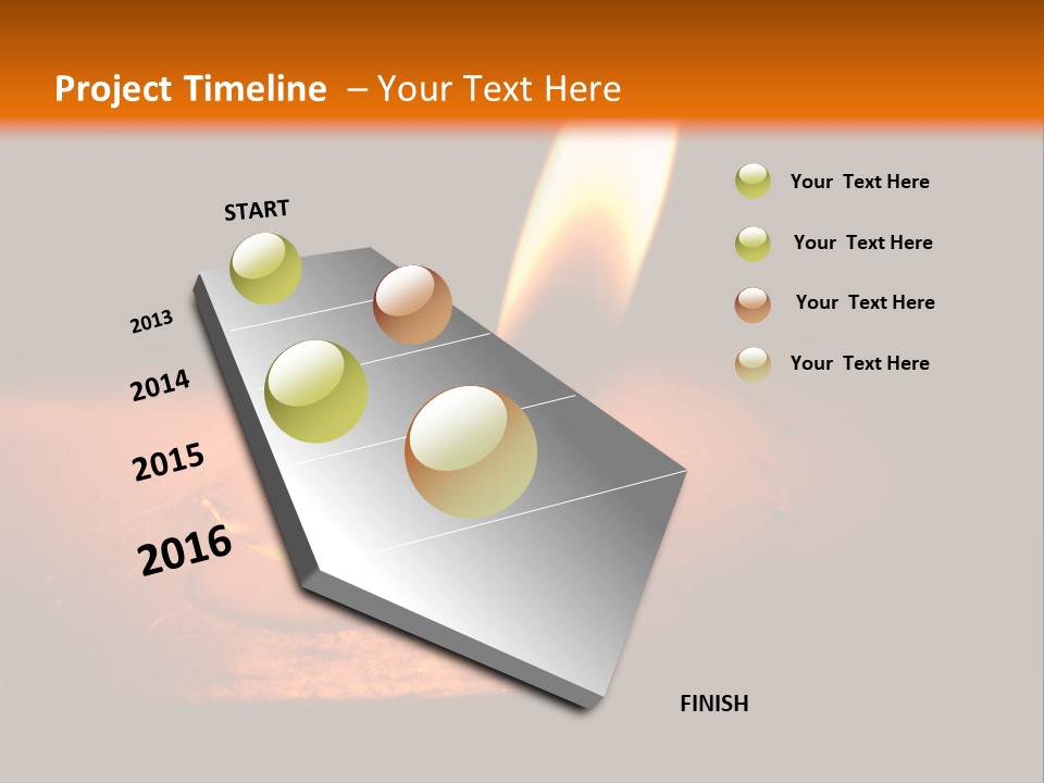 A Lit Candle With A Black Background PowerPoint Template