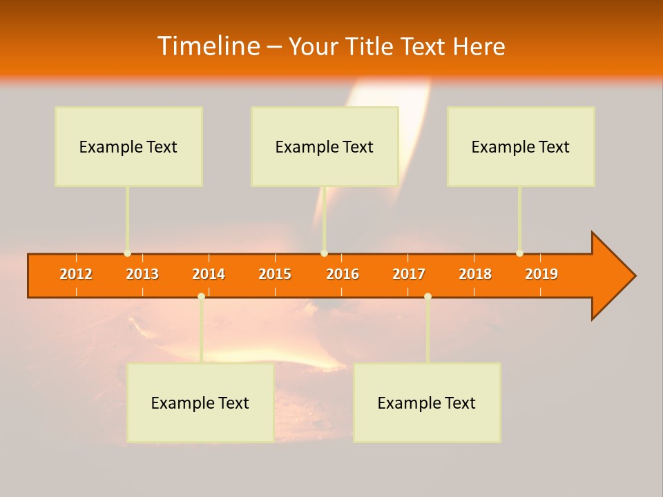 A Lit Candle With A Black Background PowerPoint Template
