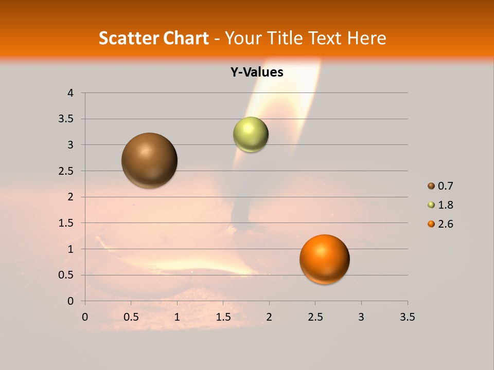 A Lit Candle With A Black Background PowerPoint Template